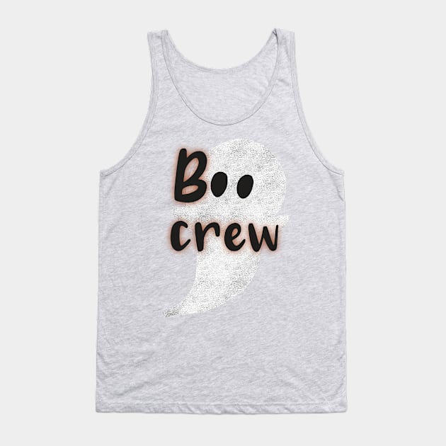 Boo Crew Cute Halloween Ghost Tank Top by FreckledBliss